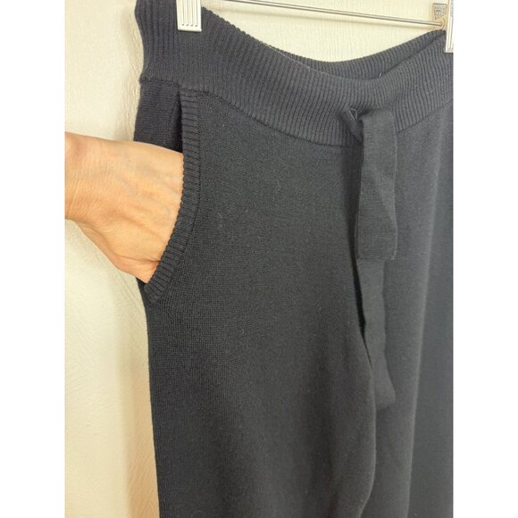 Staud‎ Womens Black Merino Wool Blend Knit Wide Leg Pants - Picture 3 of 11